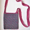 Handmade Ngäbe Chácara / Shoulder Bag / Woven Purse: Pink, Teal