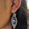Leather and Bead Earrings