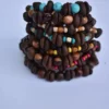 Coffee Bean and Wood / Acrylic Bead Bracelets, bulk (10 assorted) Free Shipping